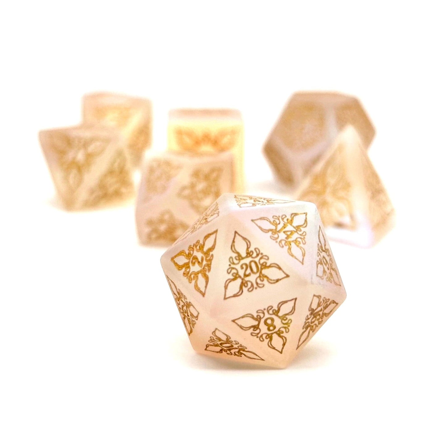 Feyweave - Frosted K9 with Gold Font