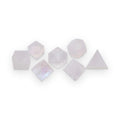 Frosted K9 Rainbow Glass - Raised 7 Piece RPG Set K9 Glass Dice