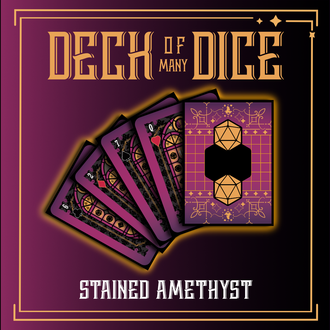 Deck of Many Dice - Stained Amethyst – Forteller Games